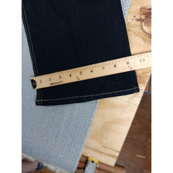 Jordache Bootcut Jeans Womens 14 Blue Wide Leg Stretch Western Cowgirl - Picture 14 of 15